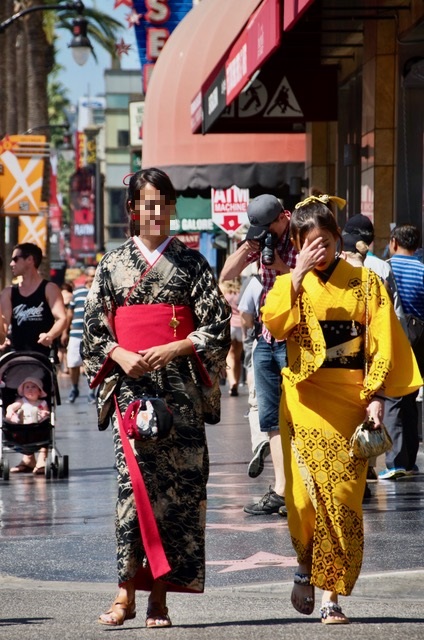 ロサンゼルス 着物モデル 撮影